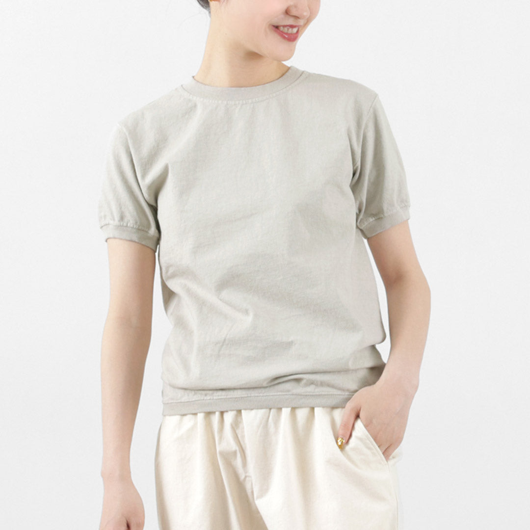 Goodwear / Crew Neck Short Sleeve 티셔츠 커프 및 밑단 갈비뼈