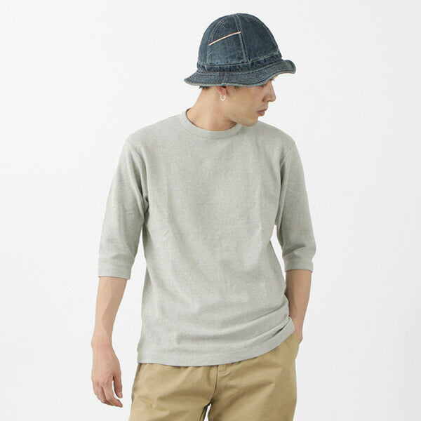 BARNS / Heavy spun milled fabric 6.5/10 sleeve T-shirt