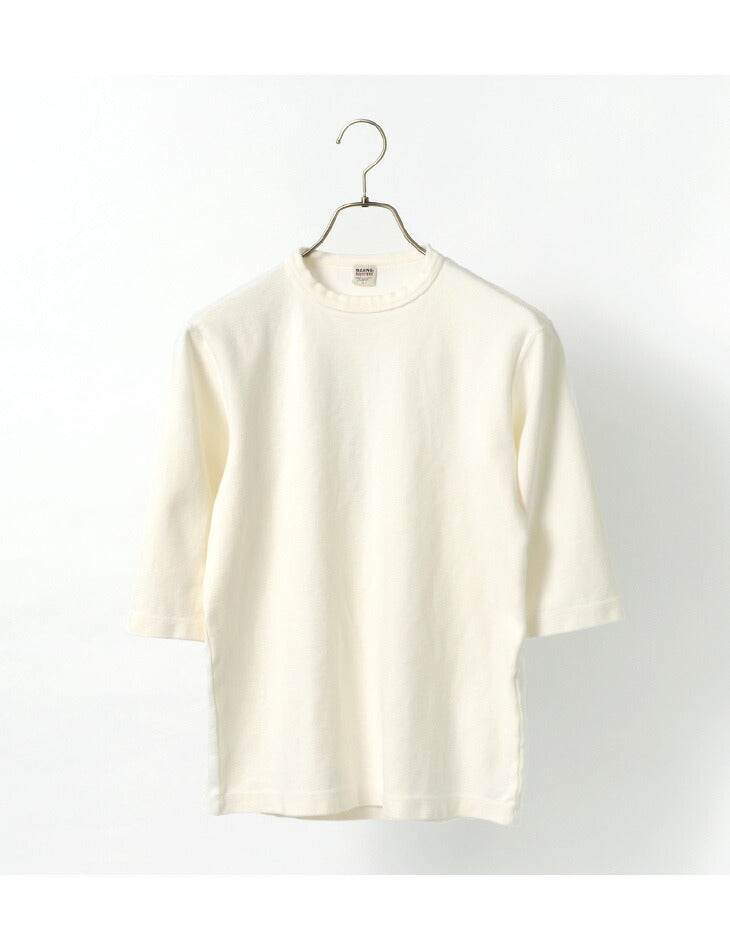 BARNS / Heavy spun milled fabric 6.5/10 sleeve T-shirt