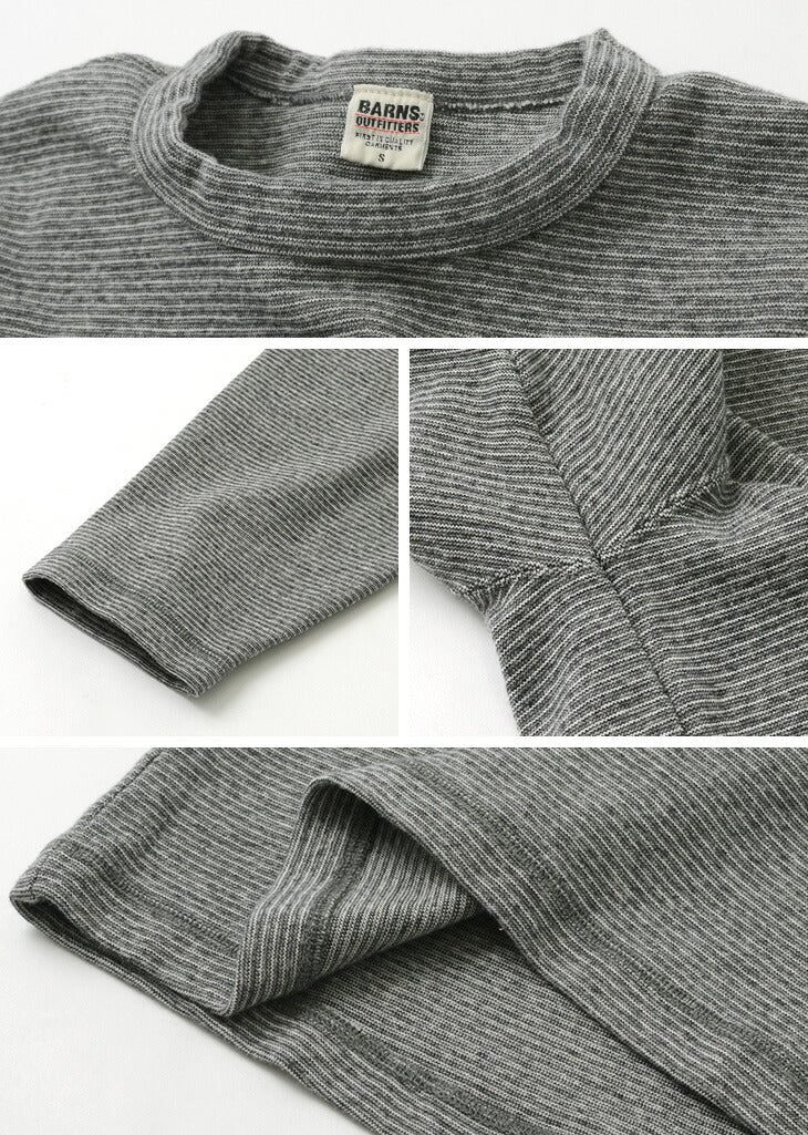 BARNS / Heavy spun milled fabric 6.5/10 sleeve T-shirt