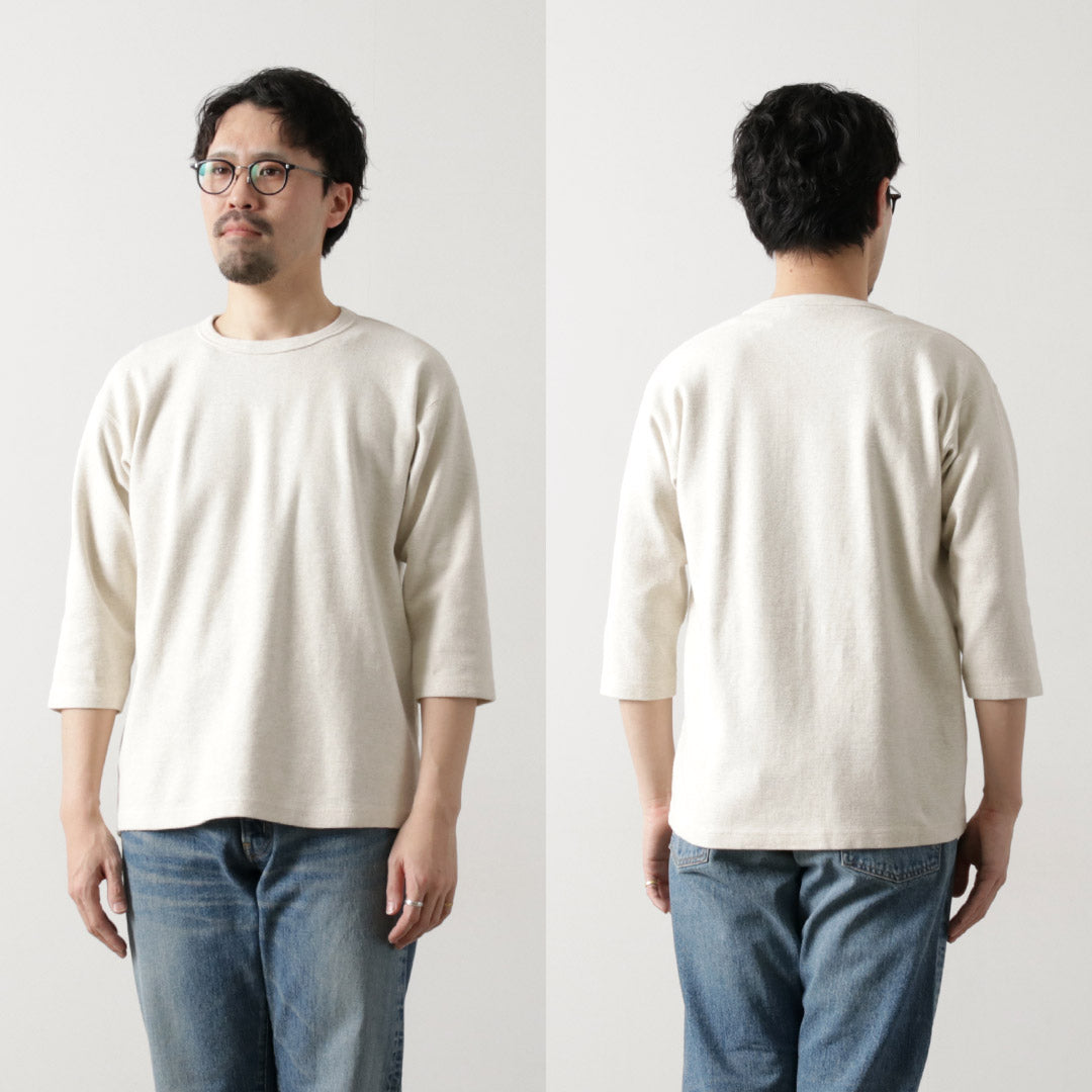 BARNS / Heavy Spun Fraise 6.5 sleeve T-shirt