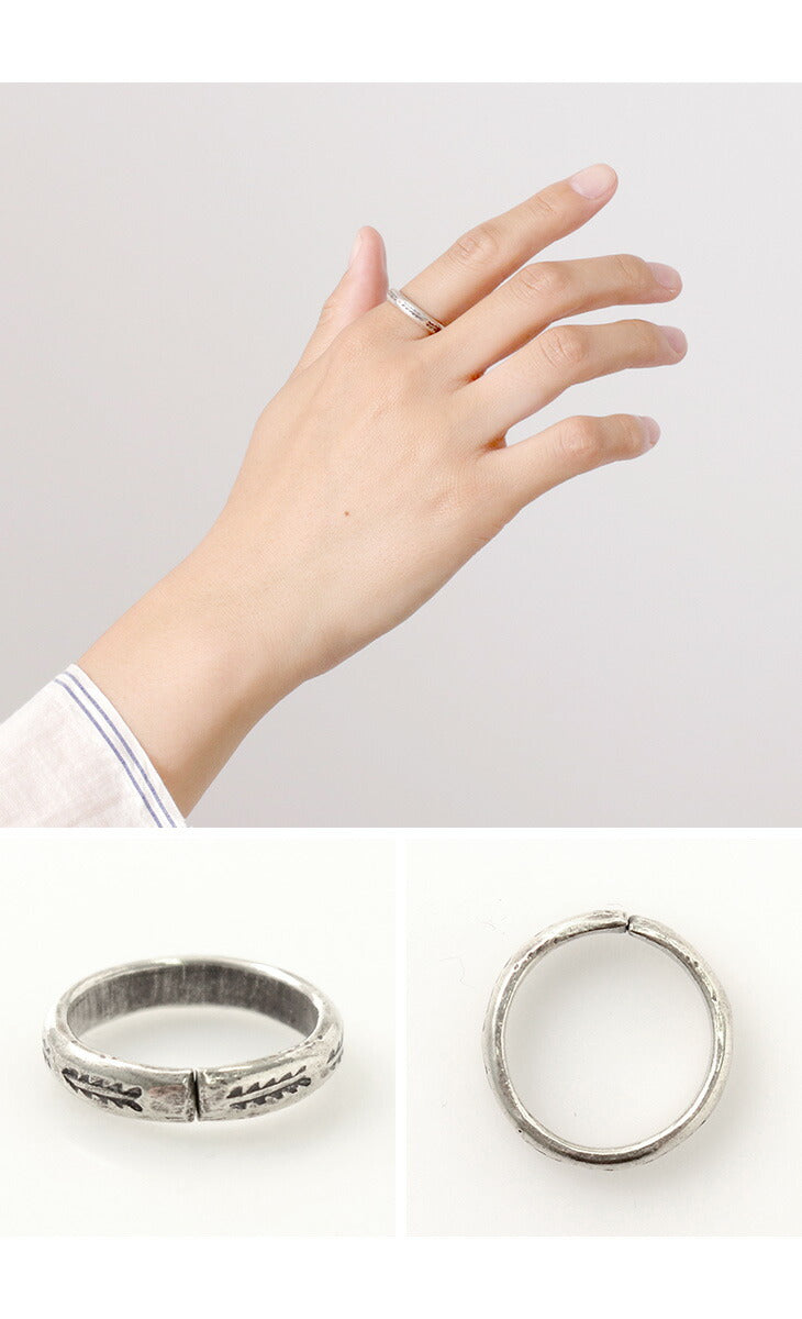 PHADUA / Karen Silver Ring / Long Leaf