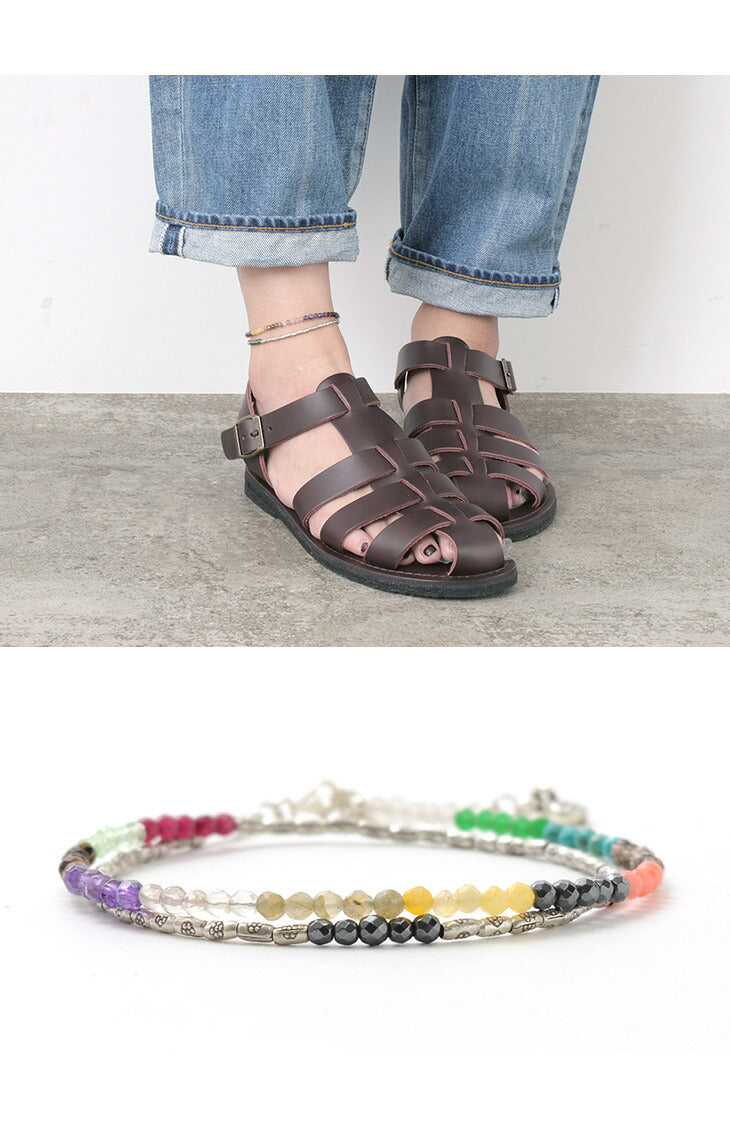 PHADUA / Multi Stone Wrap Anklet