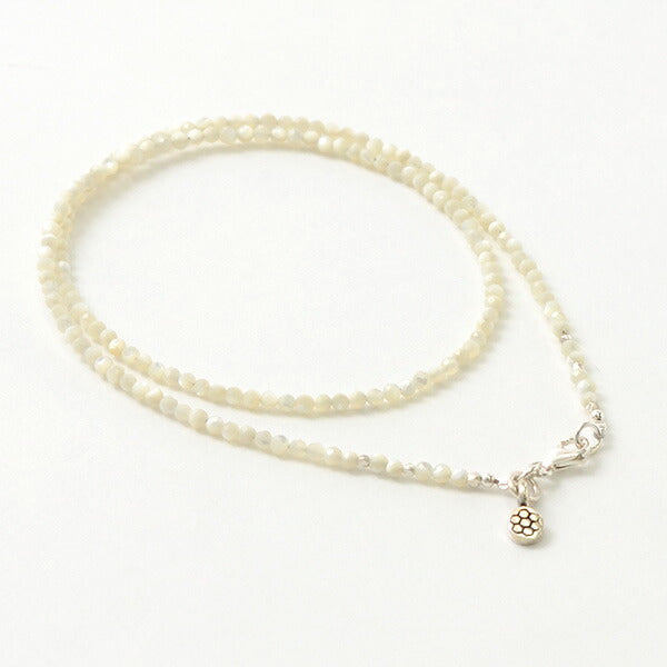 PHADUA / Mother of Shell 2mm Cut Beads Necklace/Anklet