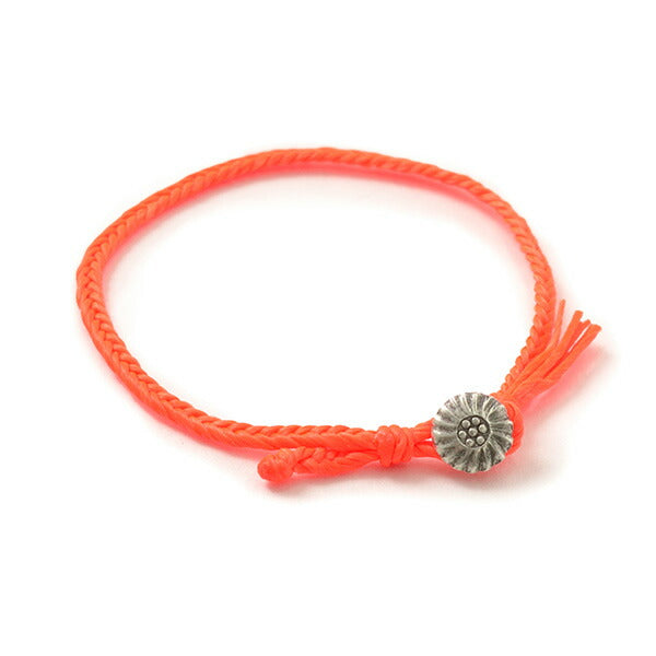 PHADUA / Wax Cord Concho Anklet Fishbone Braid