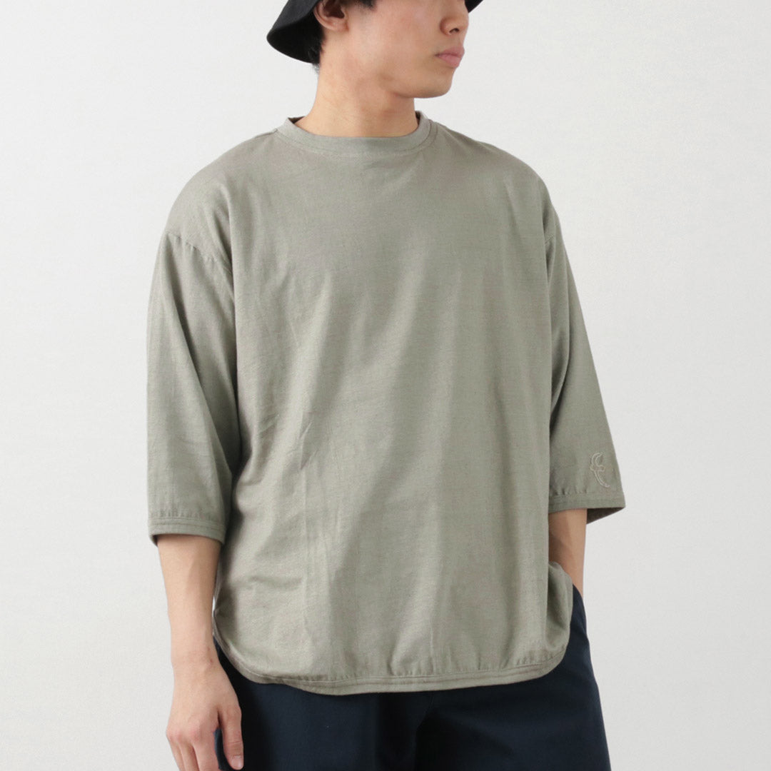 SLOW HANDS / Hemp Cotton Crew Neck T-Shirt