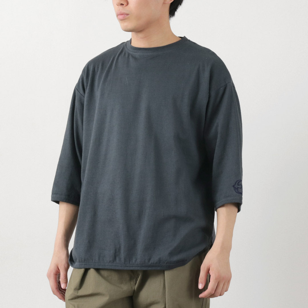 SLOW HANDS / Hemp Cotton Crew Neck T-Shirt