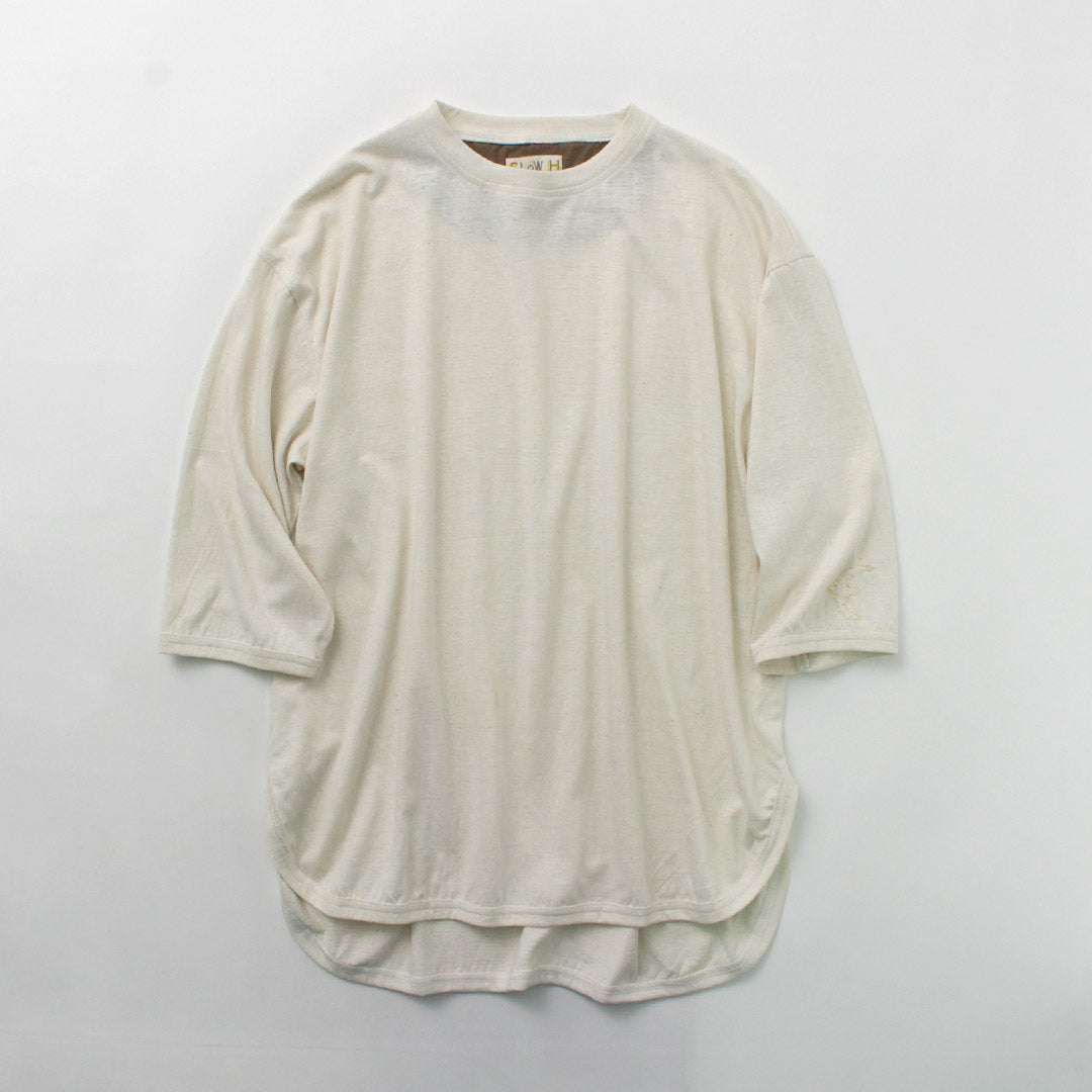 SLOW HANDS / Hemp Cotton Crew Neck T-Shirt