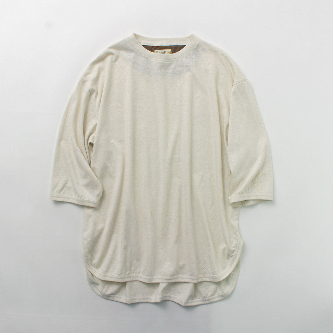 SLOW HANDS / Hemp Cotton Crew Neck T-Shirt