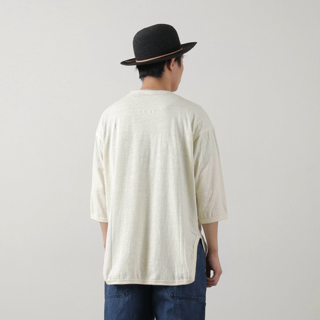 SLOW HANDS / Hemp Cotton Crew Neck T-Shirt