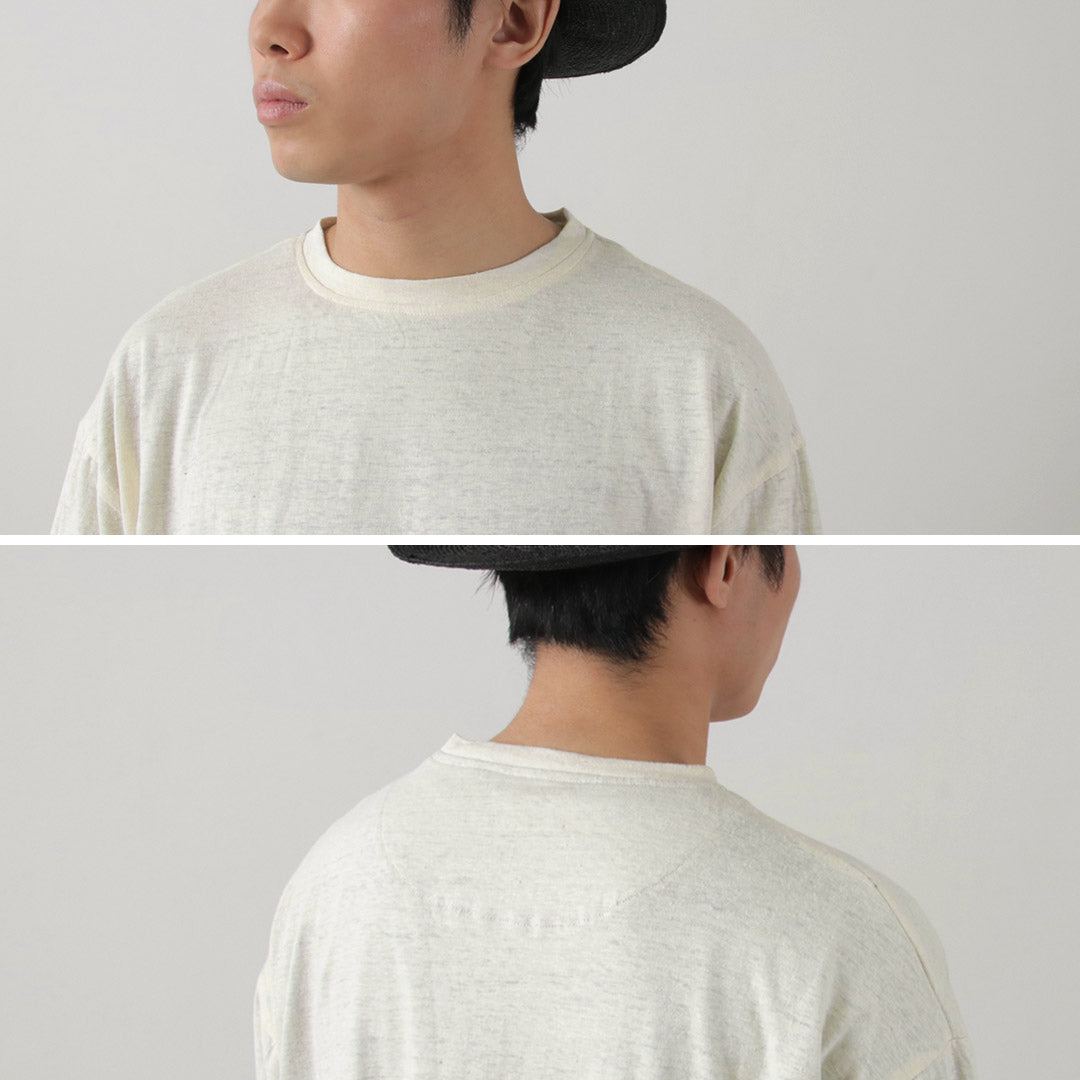 SLOW HANDS / Hemp Cotton Crew Neck T-Shirt