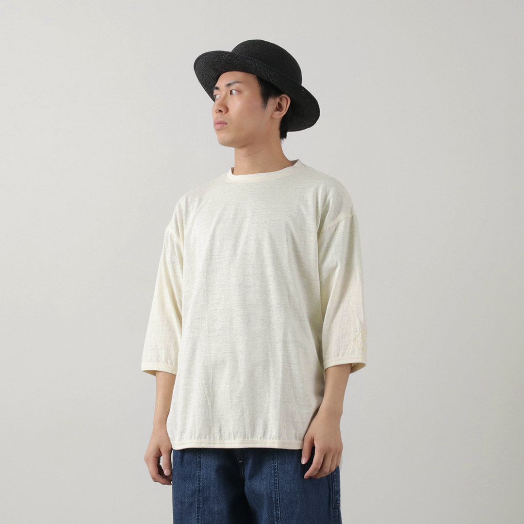 SLOW HANDS / Hemp Cotton Crew Neck T-Shirt