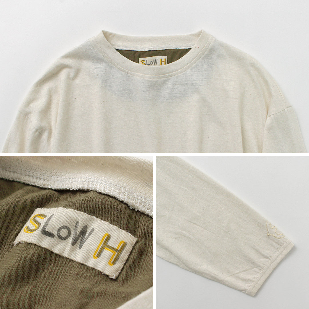 SLOW HANDS / Hemp Cotton Crew Neck T-Shirt