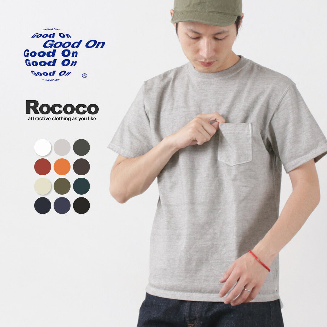 GOOD ON / Heavy Set-in Sleeve Short Sleeve Pocket T-Shirt