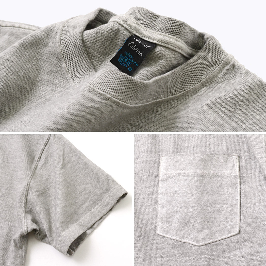 GOOD ON / Heavy Set-in Sleeve Short Sleeve Pocket T-Shirt