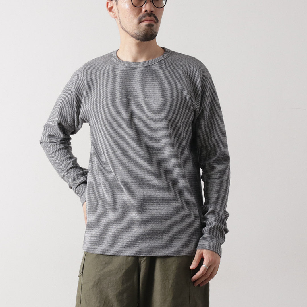 BARNS / Heavy Spun Milled Fabric Long Sleeve T-Shirt