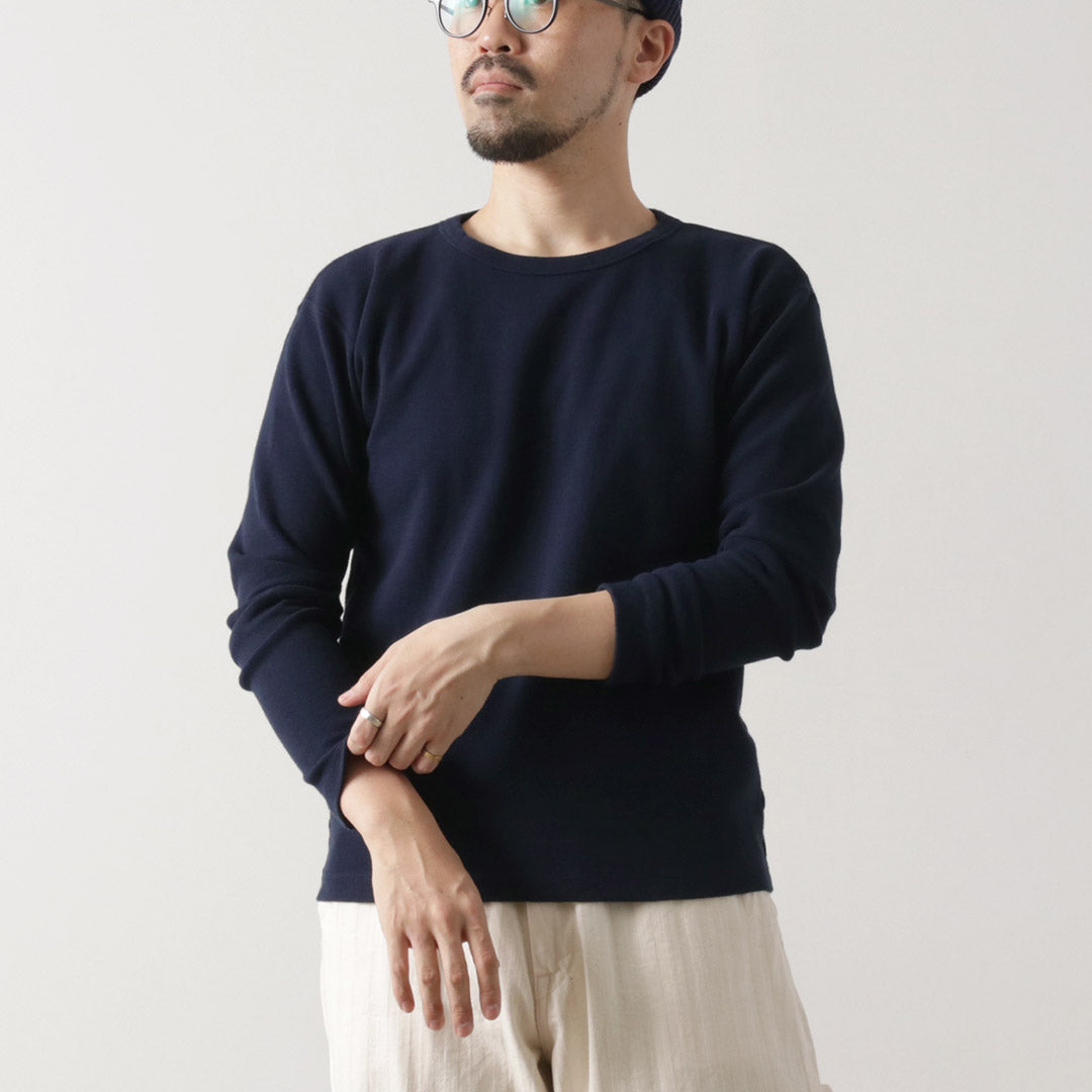 BARNS / Heavy Spun Milled Fabric Long Sleeve T-Shirt