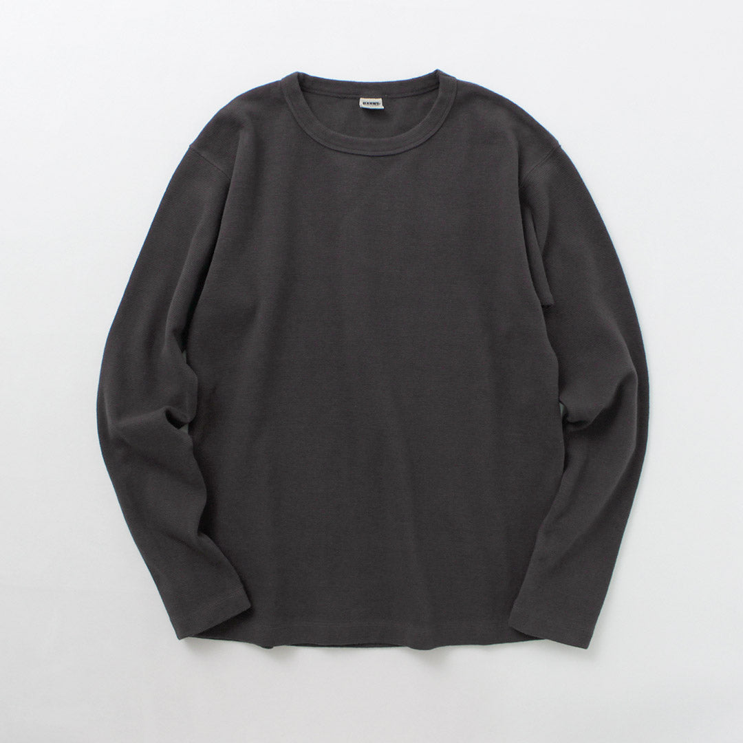 BARNS / Heavy Spun Milled Fabric Long Sleeve T-Shirt