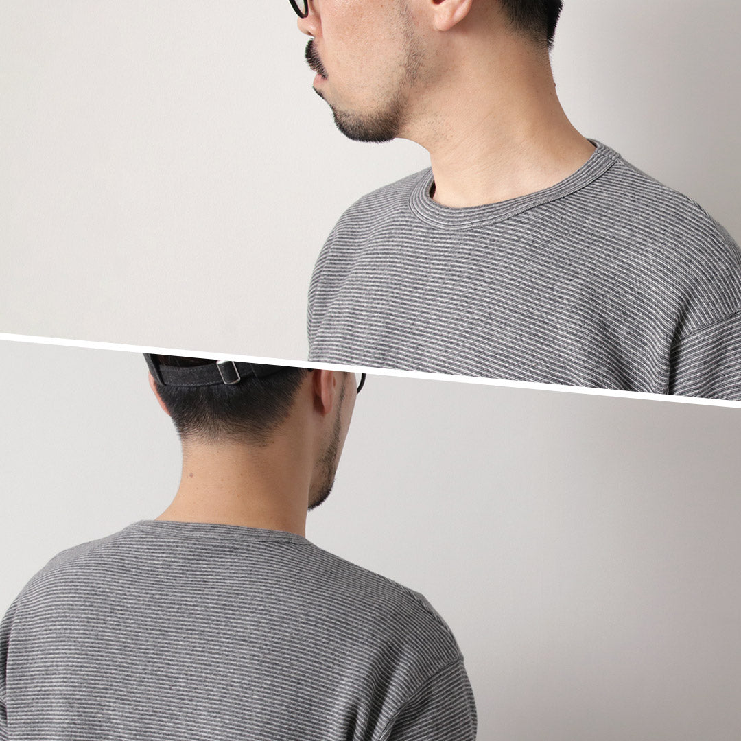 BARNS / Heavy Spun Milled Fabric Long Sleeve T-Shirt