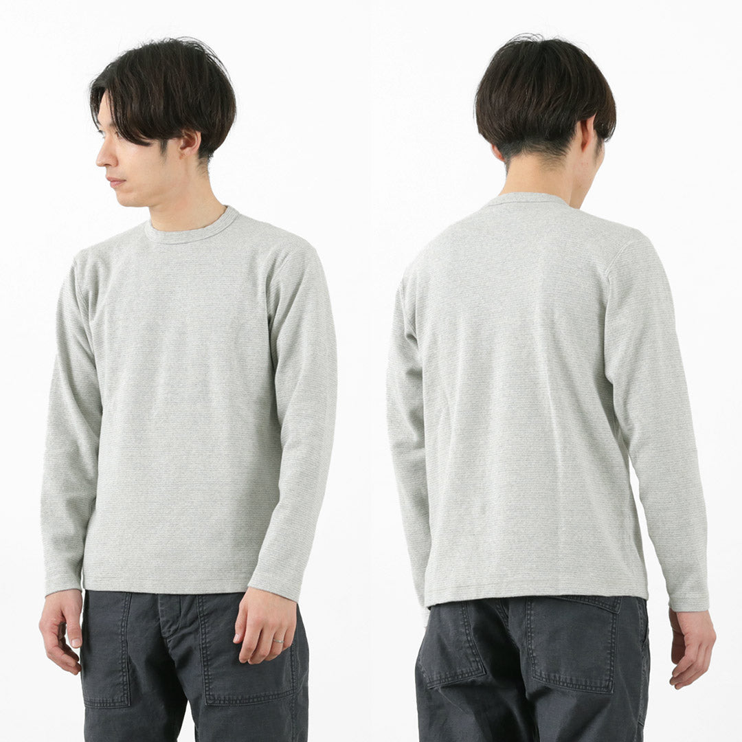 BARNS / Heavy Spun Milled Fabric Long Sleeve T-Shirt