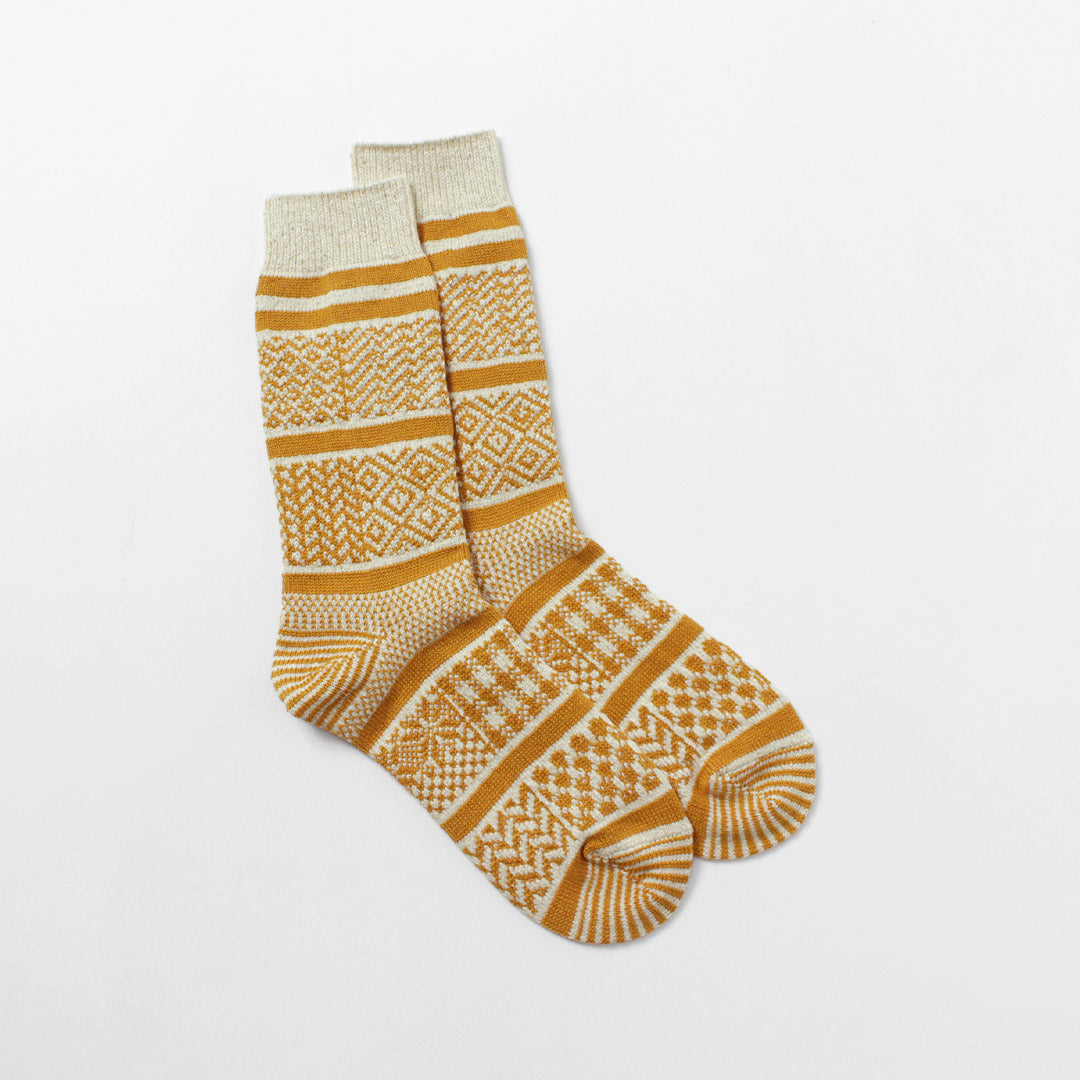 ROTOTO / Multi-Jacquard Crew Socks