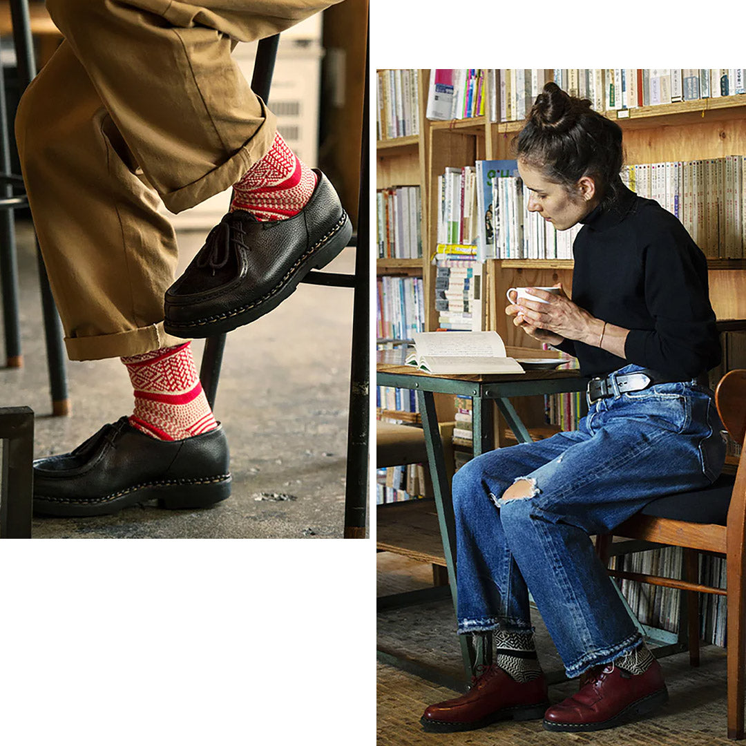 ROTOTO / R1337 多提花圓襪