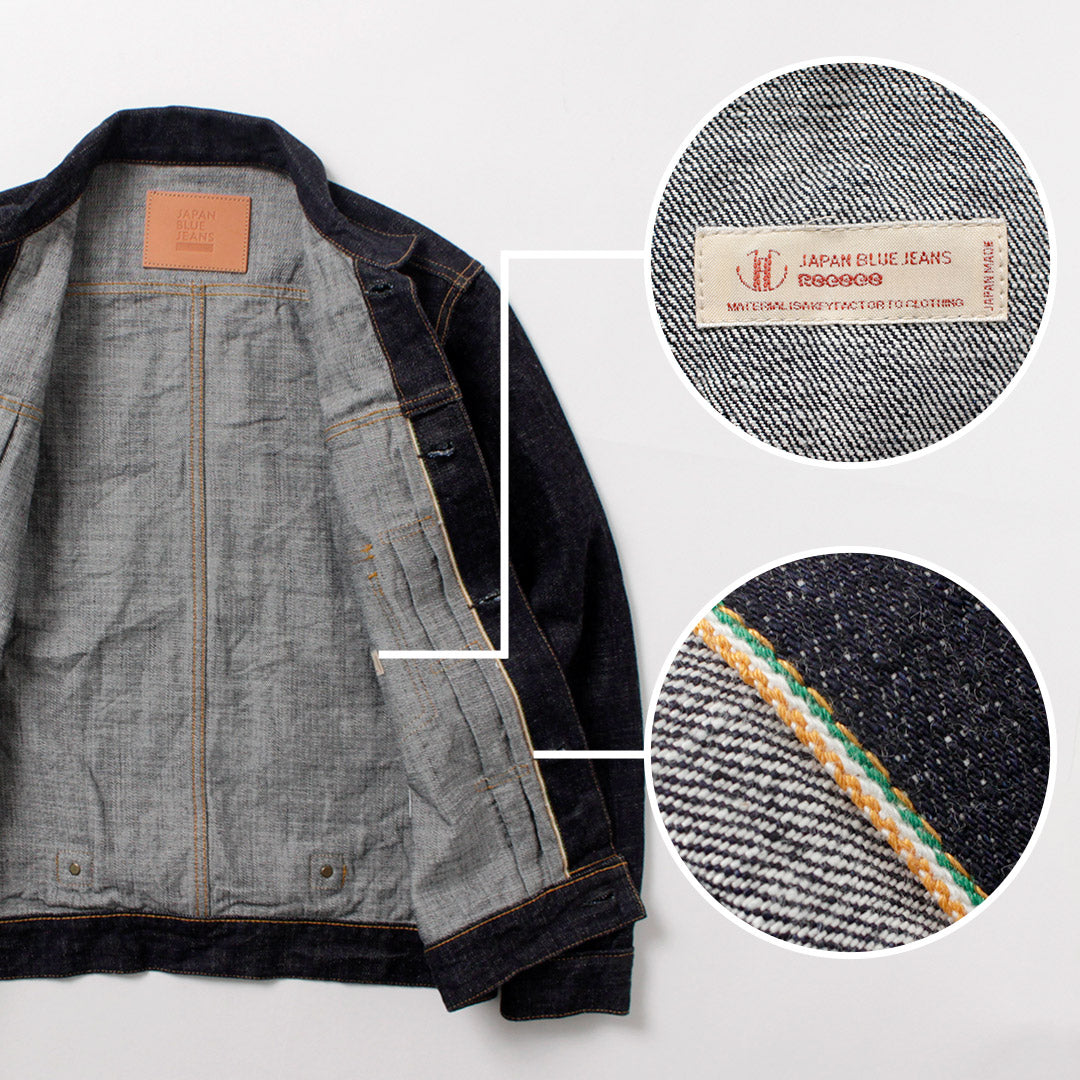 JAPAN BLUE JEANS / Monster Denim 1st-type Jacket Selvage 16.5oz Cote d'Ivoire Cotton