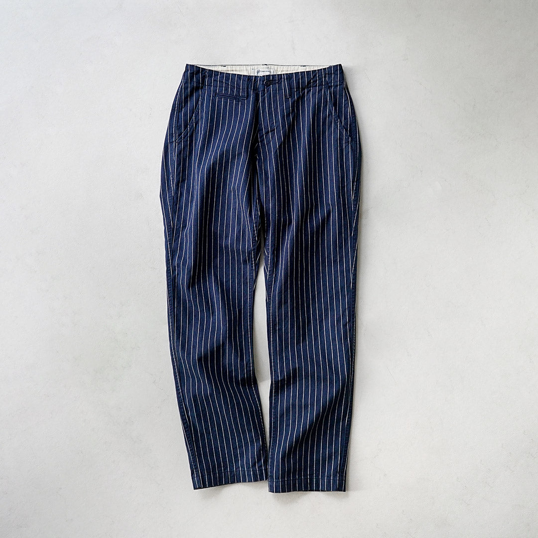 JAPAN BLUE JEANS / RJB1620 Pantalon chino large et fuselé à rayures