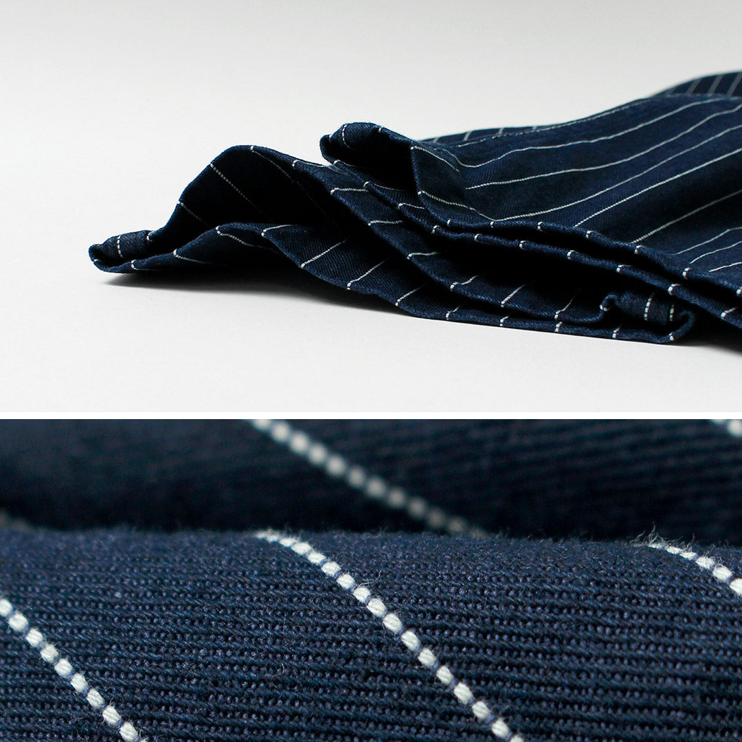 JAPAN BLUE JEANS / RJB1620 Pantalon chino large et fuselé à rayures