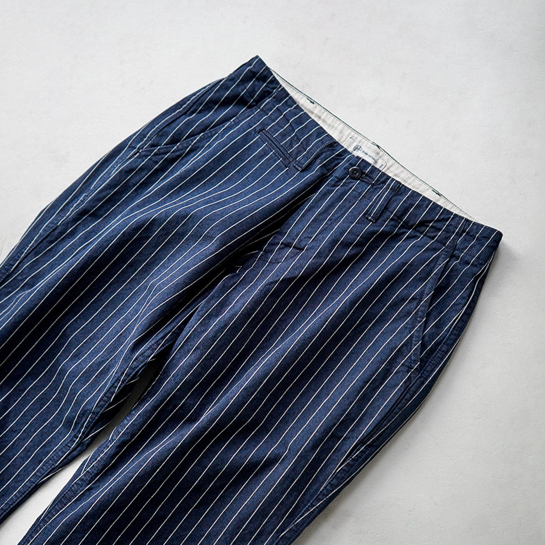 JAPAN BLUE JEANS / RJB1620 Pantalon chino large et fuselé à rayures