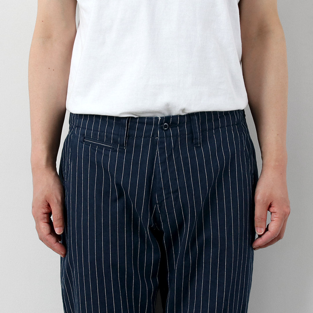 JAPAN BLUE JEANS / RJB1620 Pantalon chino large et fuselé à rayures