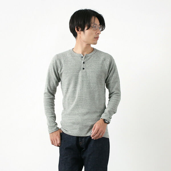 KEPANI / Henley neck long sleeve tee