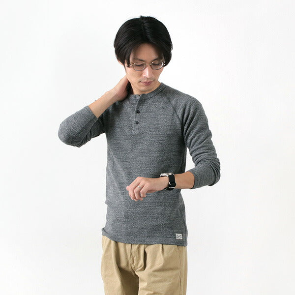 Kepani / Henley Neck Long Sleeve Tee