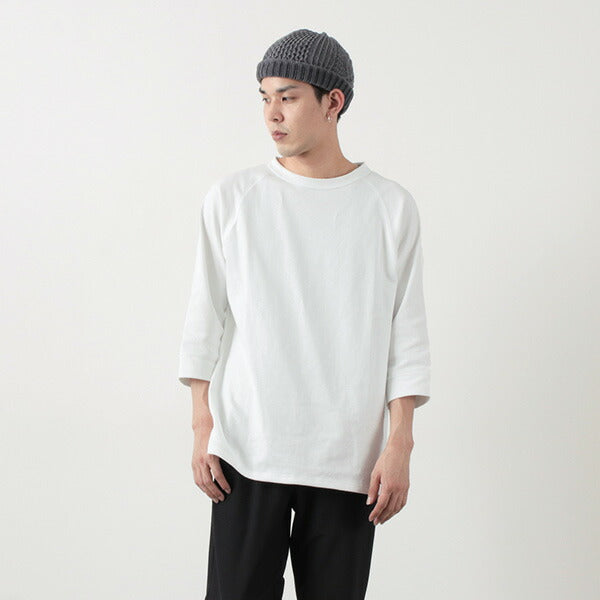 Rococo / Hemmed Jersey Cotton Crew Neck Cut & Sew