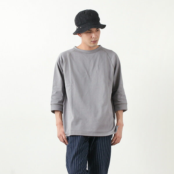 Rococo / Hemmed Jersey Cotton Crew Neck Cut & Sew