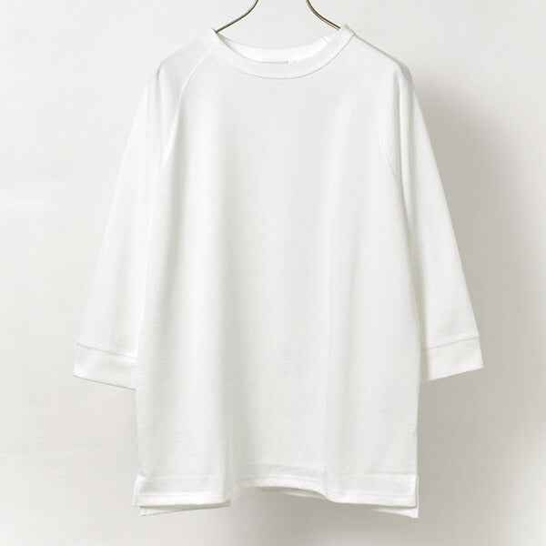 ROCOCO / Hemmed Jersey Cotton Crew Neck Cut & Sew