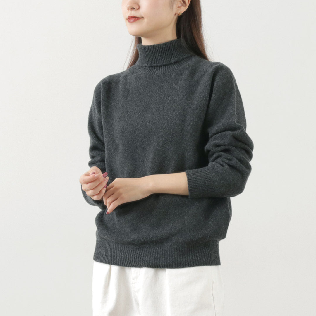 HARLEY OF SCOTLAND / Turtleneck Knit