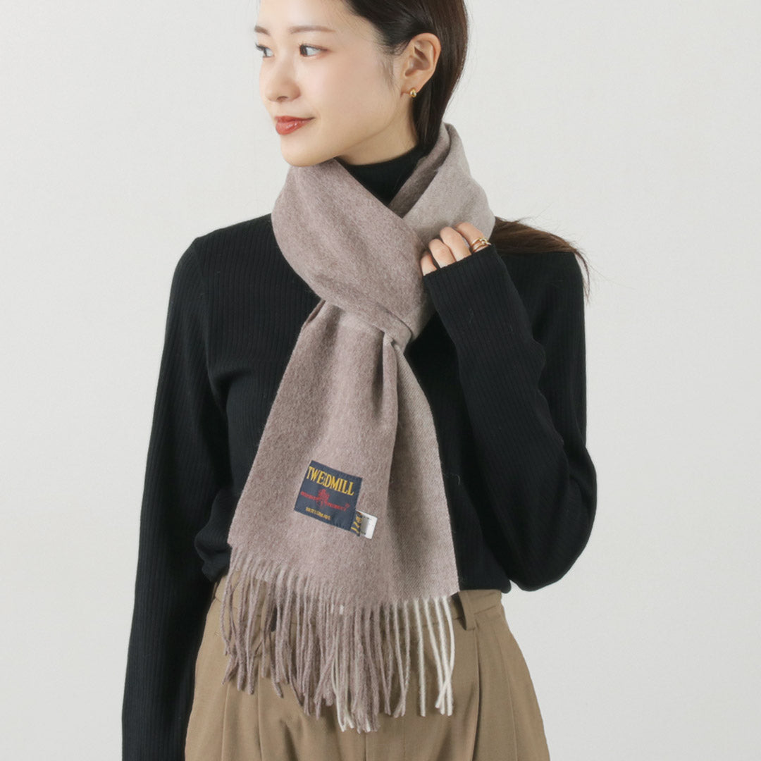 Tweedmill / Lambswool 격자 무늬 스카프