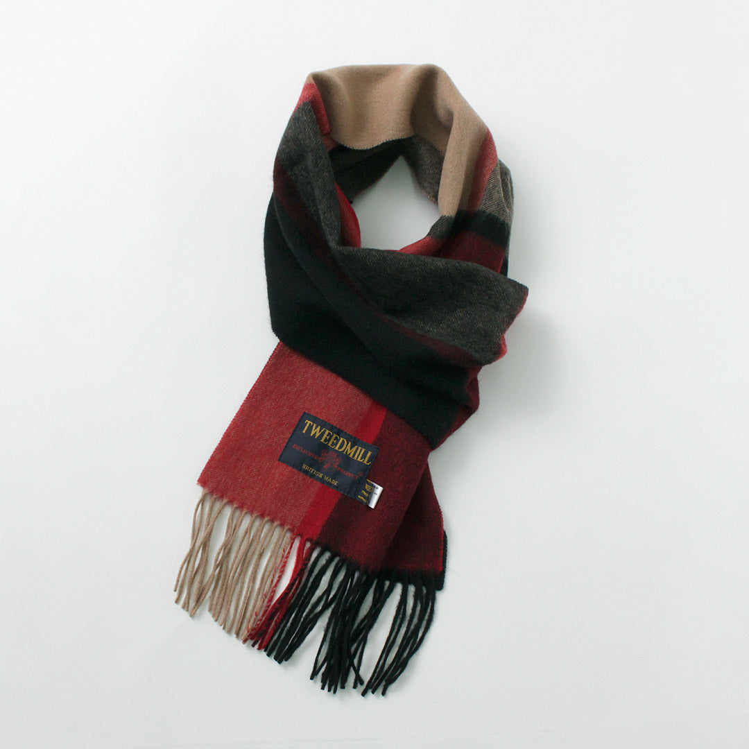 TWEED MILL / Lambs Wool Plaid Scarf