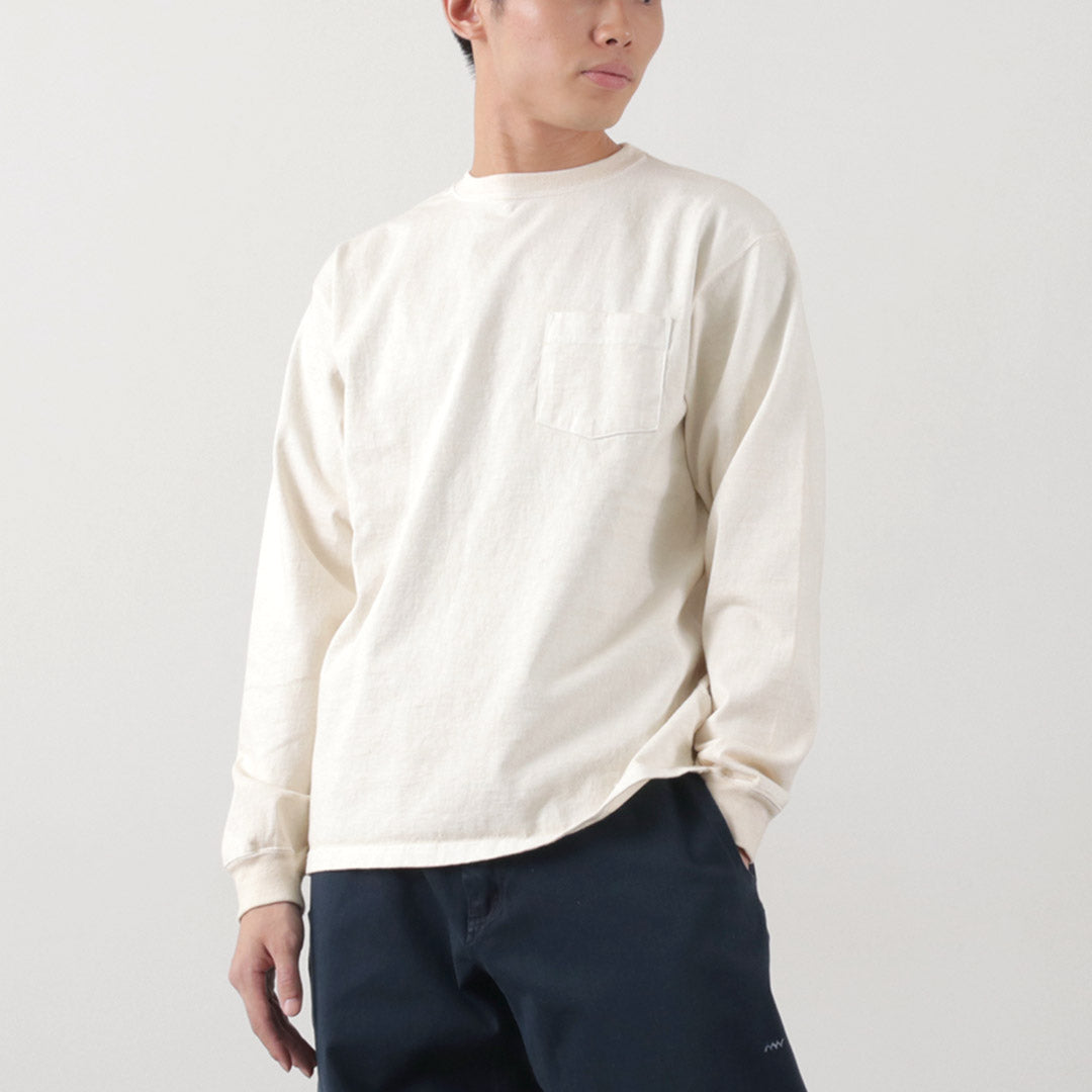 GOOD ON / Heavy Set-in Long Sleeve Pocket T-shirt