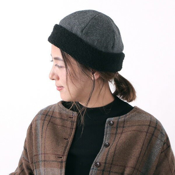 HIGHER / Vintage Wool Flannel Beanie