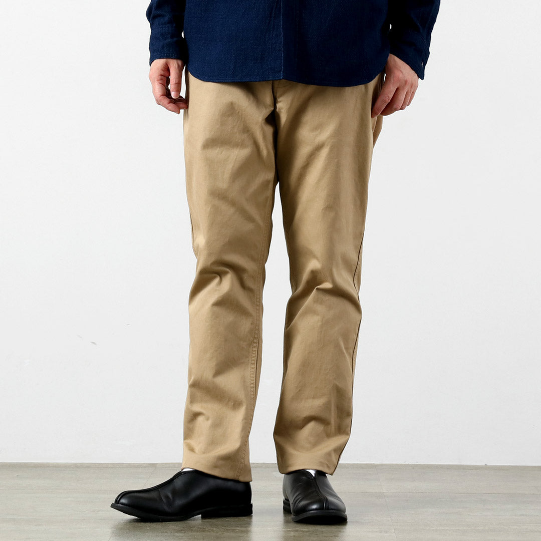 JEANS AZULES JAPONESES / RJB1610 40/3 Chinos vintage cónicos anchos de sarga de conteo alto