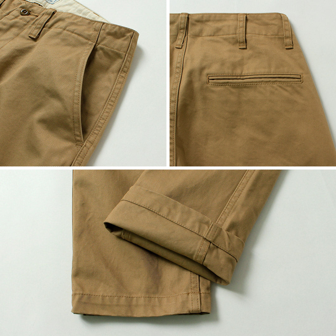 JEANS AZULES JAPONESES / RJB1610 40/3 Chinos vintage cónicos anchos de sarga de conteo alto