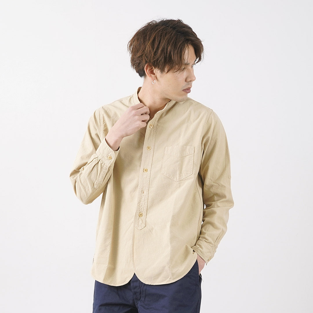 FOB FACTORY / F3464 Dye band collar shirt