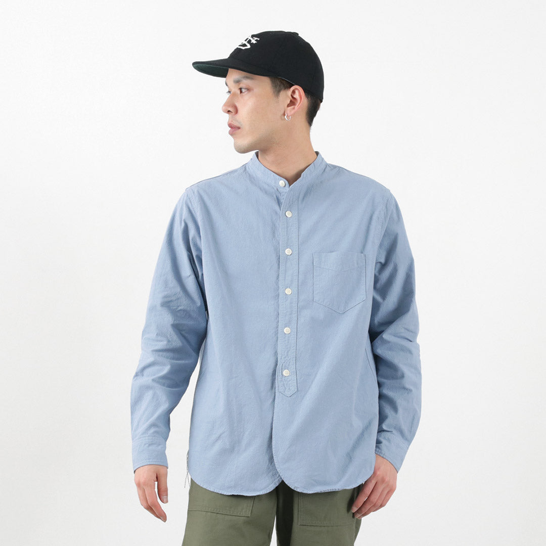 FOB FACTORY / F3464 Dye band collar shirt