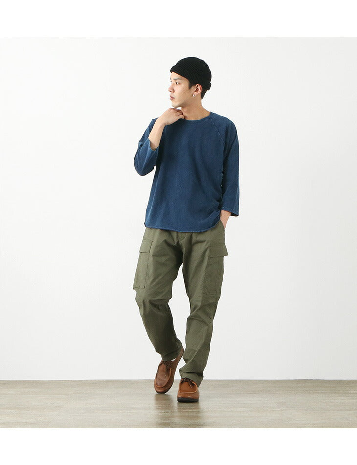 GOOD ON / Baseball T-Shirt Raglan / Indigo Shave