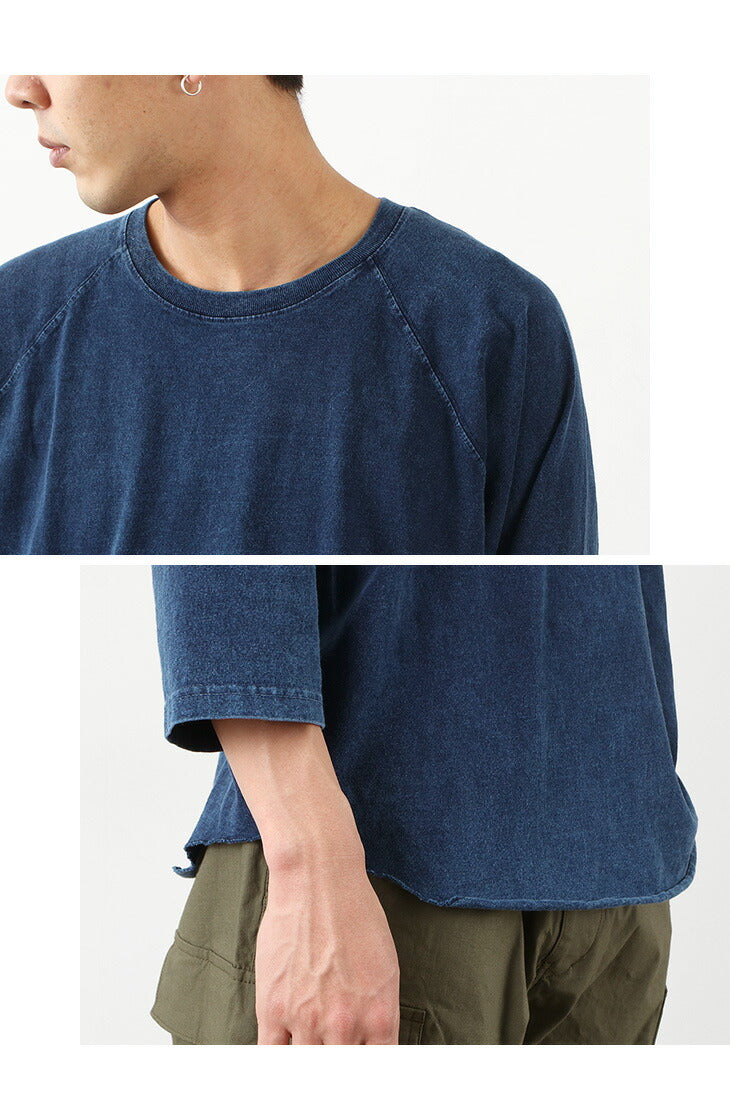 GOOD ON / Baseball T-Shirt Raglan / Indigo Shave