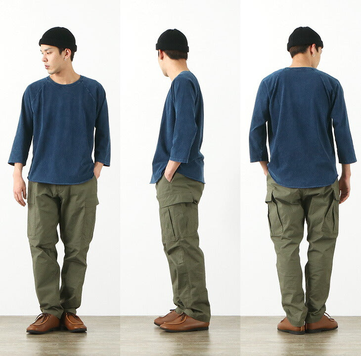 GOOD ON / Baseball T-Shirt Raglan / Indigo Shave