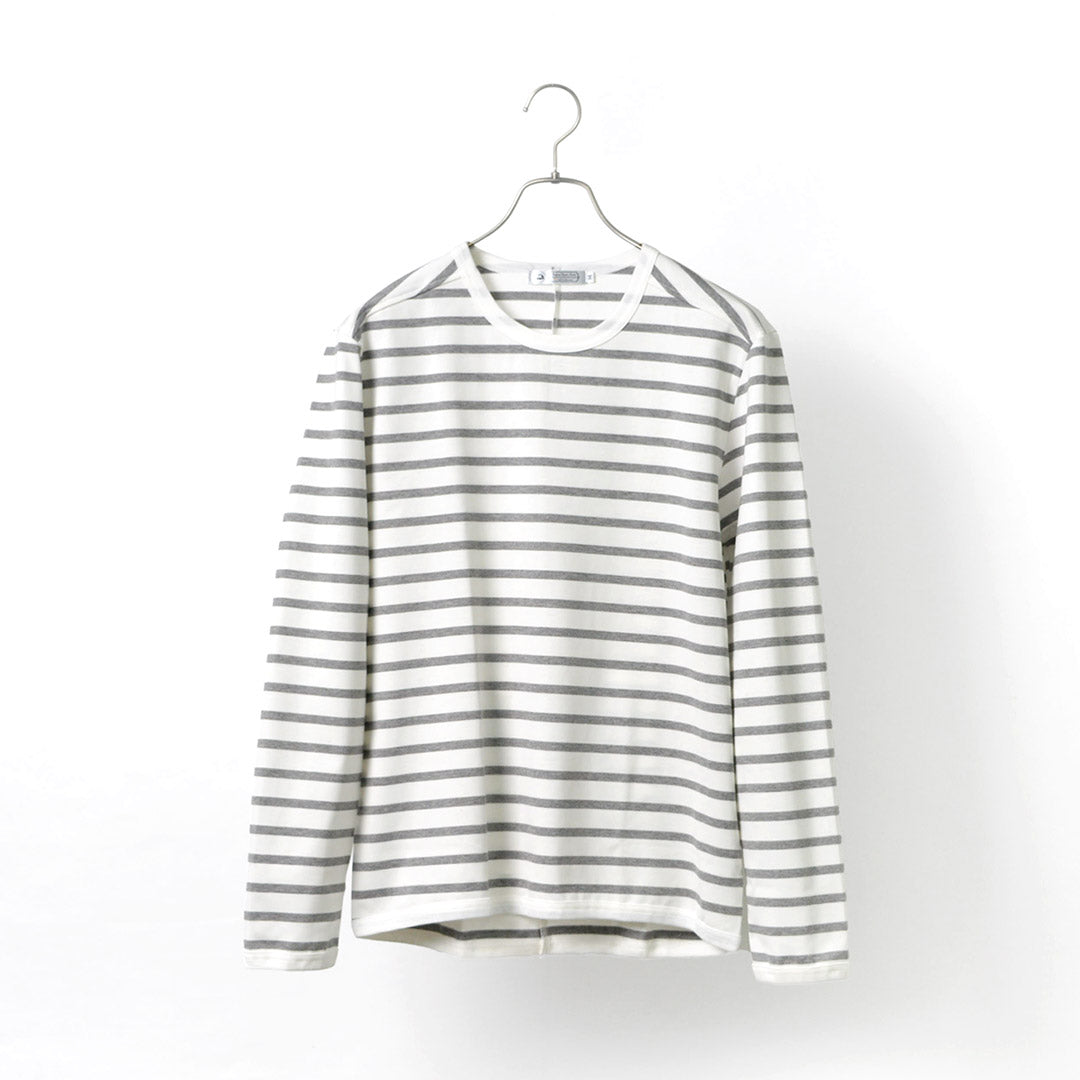 RE MADE IN TOKYO JAPAN / Perfect Inner Giza Cotton Striped Crew Neck L/S T-Shirt