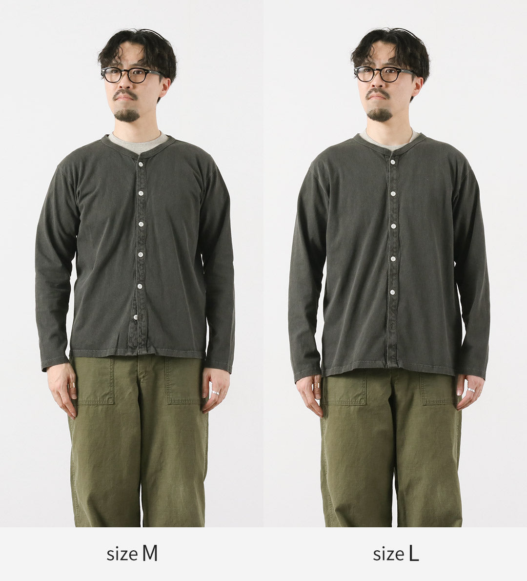 GOOD ON / Crewneck Tee Cardigan